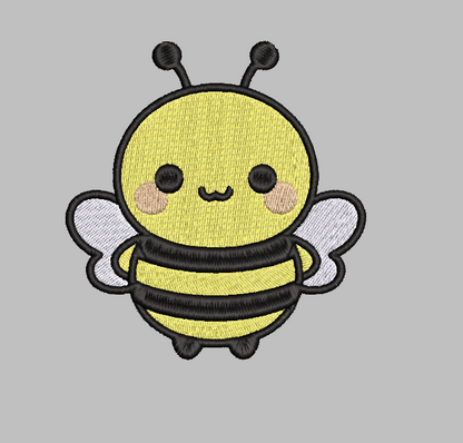 Bee Embroidery Design File | Digital Download | 6 Sizes & 7 Formats Included Threaded Dreams