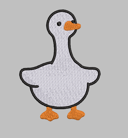 Goose Embroidery Design File | Digital Download | 6 Sizes & 7 Formats Included Threaded Dreams