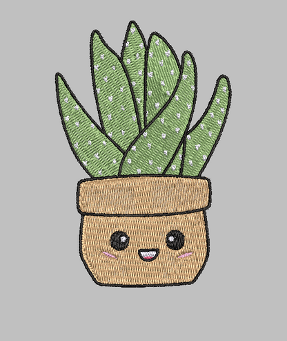 Succulent Cactus Embroidery Design File | Digital Download | 6 Sizes & 7 Formats Included Threaded Dreams