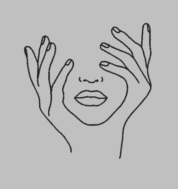 Minimalist Face Embroidery Design File | Digital Download | 6 Sizes & 7 Formats Included Threaded Dreams