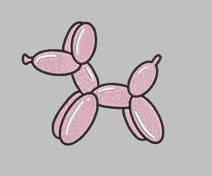 Balloon Dog Embroidery Design File | Digital Download | 6 Sizes & 7 Formats Included Threaded Dreams