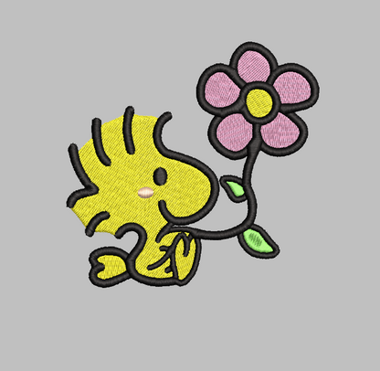 Woodstock Flower Embroidery Design File | Digital Download | 6 Sizes & 7 Formats Included Threaded Dreams