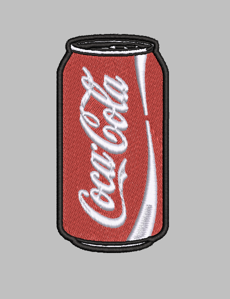Coca-Cola Embroidery Design File | Digital Download | 6 Sizes & 7 Formats Included Threaded Dreams