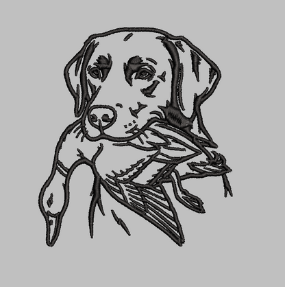 Hunting Dog Outline Embroidery Design File | Digital Download | 6 Sizes & 7 Formats Included Threaded Dreams
