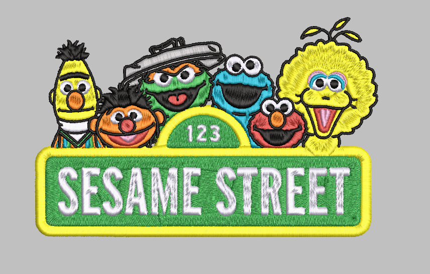 Sesame Street Friends Embroidery Design File | Digital Download | 6 Sizes & 7 Formats Included Threaded Dreams