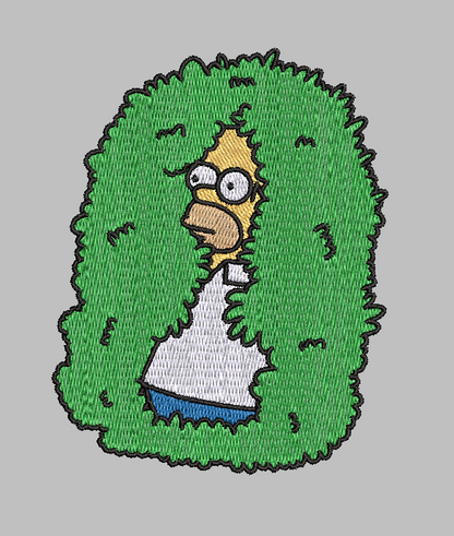 Homer Bush Meme Embroidery Design File | Digital Download | 6 Sizes & 7 Formats Included Threaded Dreams