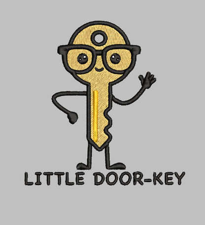 Little Door-Key Embroidery Design File | Digital Download | 6 Sizes & 7 Formats Included Threaded Dreams