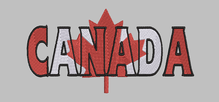 Canada Embroidery Design File | Digital Download | 6 Sizes & 7 Formats Included Threaded Dreams