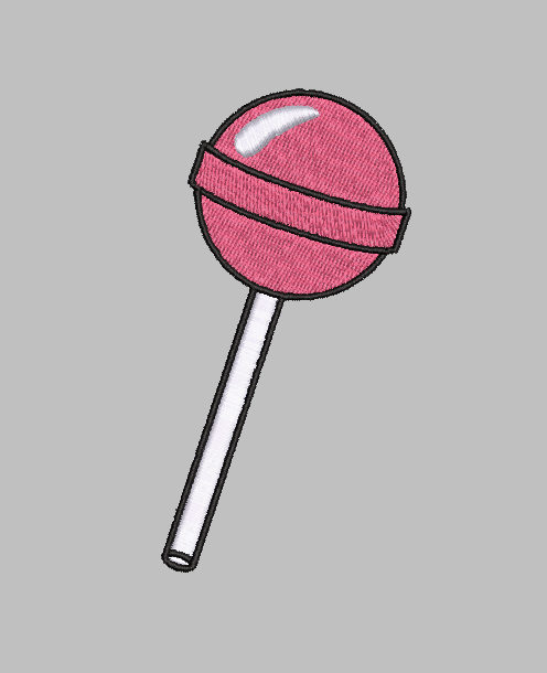 Lollipop Embroidery Design File | Digital Download | 6 Sizes & 7 Formats Included Threaded Dreams