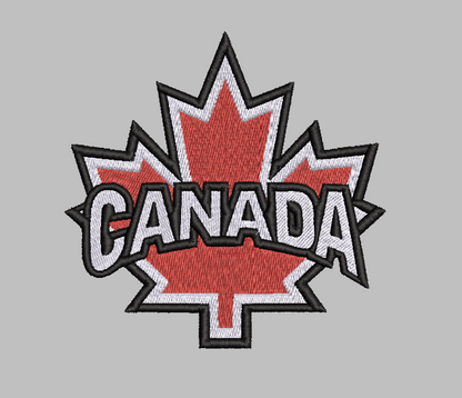 Canada Leaf Embroidery Design File | Digital Download | 6 Sizes & 7 Formats Included Threaded Dreams