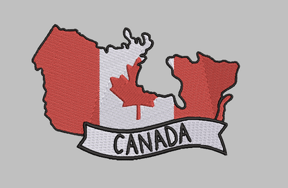 Canada Map Embroidery Design File | Digital Download | 6 Sizes & 7 Formats Included Threaded Dreams