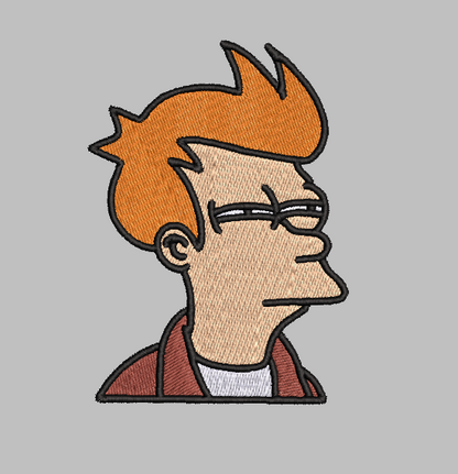 Fry Futurama Embroidery Design File | Digital Download | 6 Sizes & 7 Formats Included Threaded Dreams