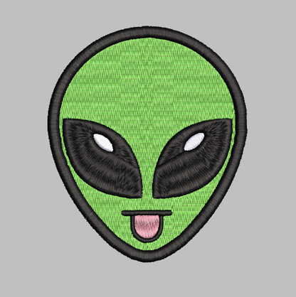 Alien Tongue Embroidery Design File | Digital Download | 6 Sizes & 7 Formats Included Threaded Dreams