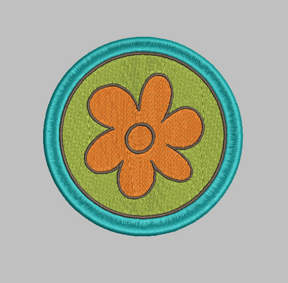 Scooby-Doo Flower Patch Embroidery Design File | Digital Download | 6 Sizes & 7 Formats Included Threaded Dreams