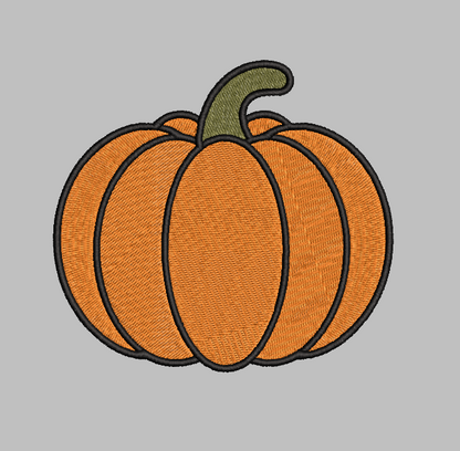 Pumpkin Embroidery Design File | Digital Download | 6 Sizes & 7 Formats Included Threaded Dreams