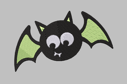 Happy Halloween Bat Embroidery Design File | Digital Download | 6 Sizes & 7 Formats Included Threaded Dreams