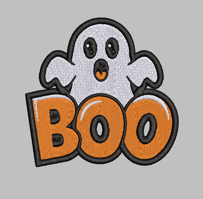 Kawaii Ghost Halloween Embroidery Design File | Digital Download | 6 Sizes & 7 Formats Included Threaded Dreams