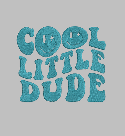 Cool Little Dude Embroidery Design File | Digital Download | 6 Sizes & 7 Formats Included Threaded Dreams