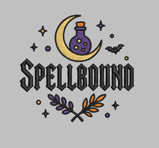 Spellbound Embroidery Design File | Digital Download | 6 Sizes & 7 Formats Included Threaded Dreams