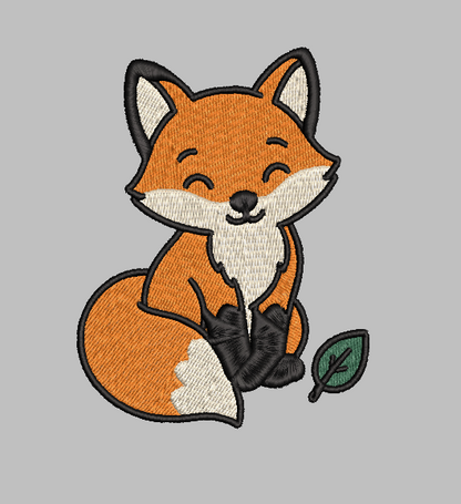 Woodland Fox Forest Animal Embroidery Design File | Digital Download | 6 Sizes & 7 Formats Included Threaded Dreams