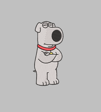 Brian Griffin Embroidery Design File | Digital Download | 6 Sizes & 7 Formats Included