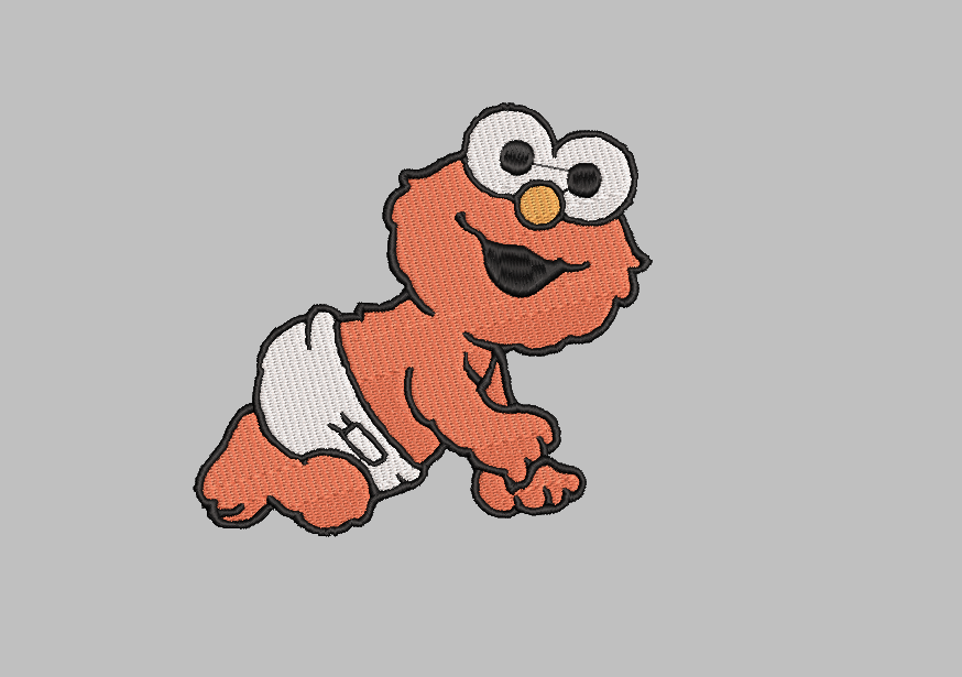 Elmo Baby Sesame Street Embroidery Design File | Digital Download | 6 Sizes & 7 Formats Included