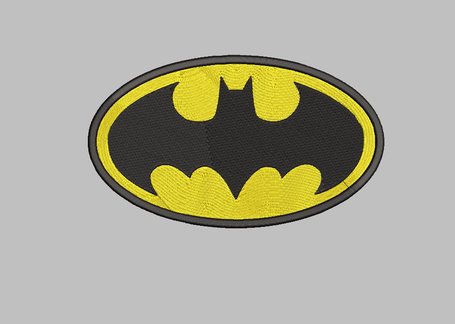 Batman Superhero Embroidery Design File | Digital Download | 6 Sizes & 7 Formats Included