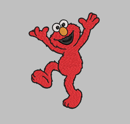 Elmo Happy Sesame Street Embroidery Design File | Digital Download | 6 Sizes & 7 Formats Included