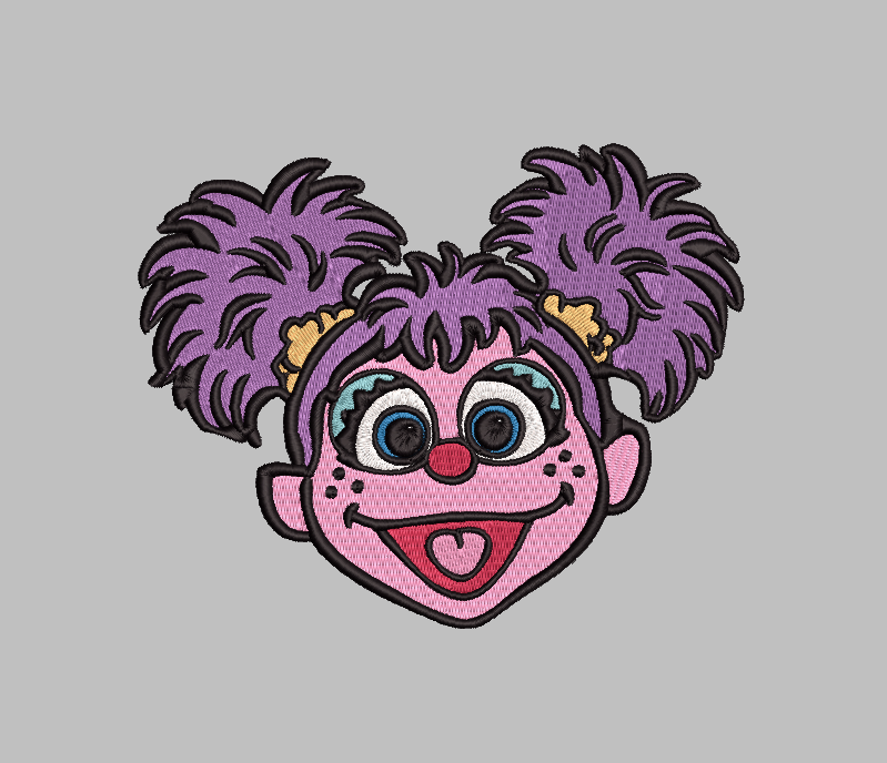 Abby Cadabby Sesame Street Embroidery Design File | Digital Download | 6 Sizes & 7 Formats Included