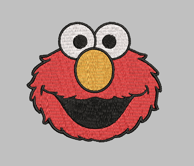 Elmo Sesame Street Embroidery Design File | Digital Download | 6 Sizes & 7 Formats Included