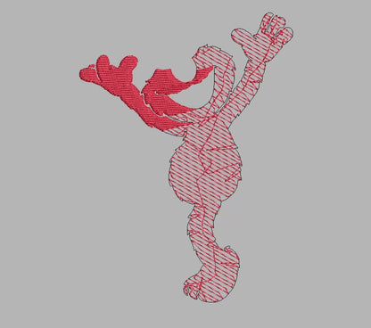 Elmo Happy Sesame Street Embroidery Design File | Digital Download | 6 Sizes & 7 Formats Included