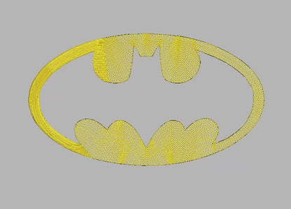 Batman Superhero Embroidery Design File | Digital Download | 6 Sizes & 7 Formats Included