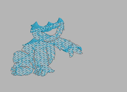 Elmo and Cookie Monster Baby Sesame Street Embroidery Design File | Digital Download | 6 Sizes & 7 Formats Included